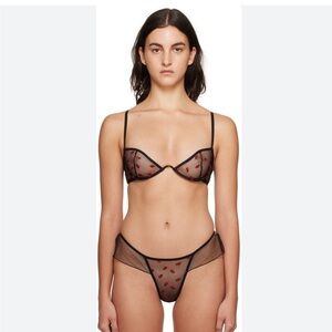 Le Petit Trou Black Coccinelle Underwire Bra Size Small